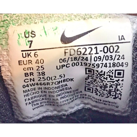 Nike Alpha Huarache Elite 4 Low MCS Men's 7 Smoke Grey Baseball Shoes FD6221-002 - Picture 9 of 11